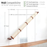 Slanted Cat Scratcher for Wall by Catastrophic Creations