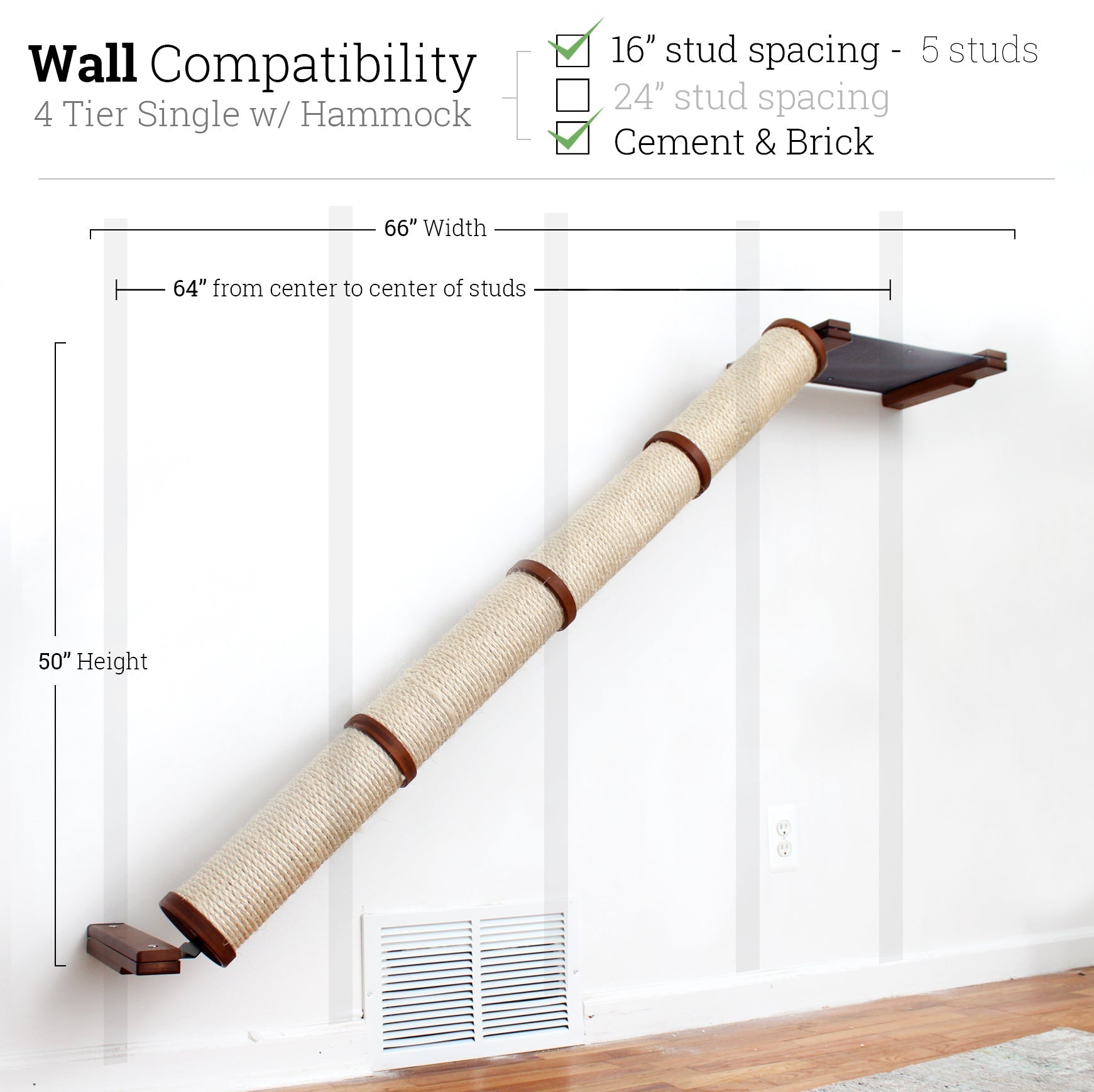 Slanted Cat Scratcher for Wall by Catastrophic Creations