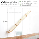 Slanted Cat Scratcher for Wall by Catastrophic Creations