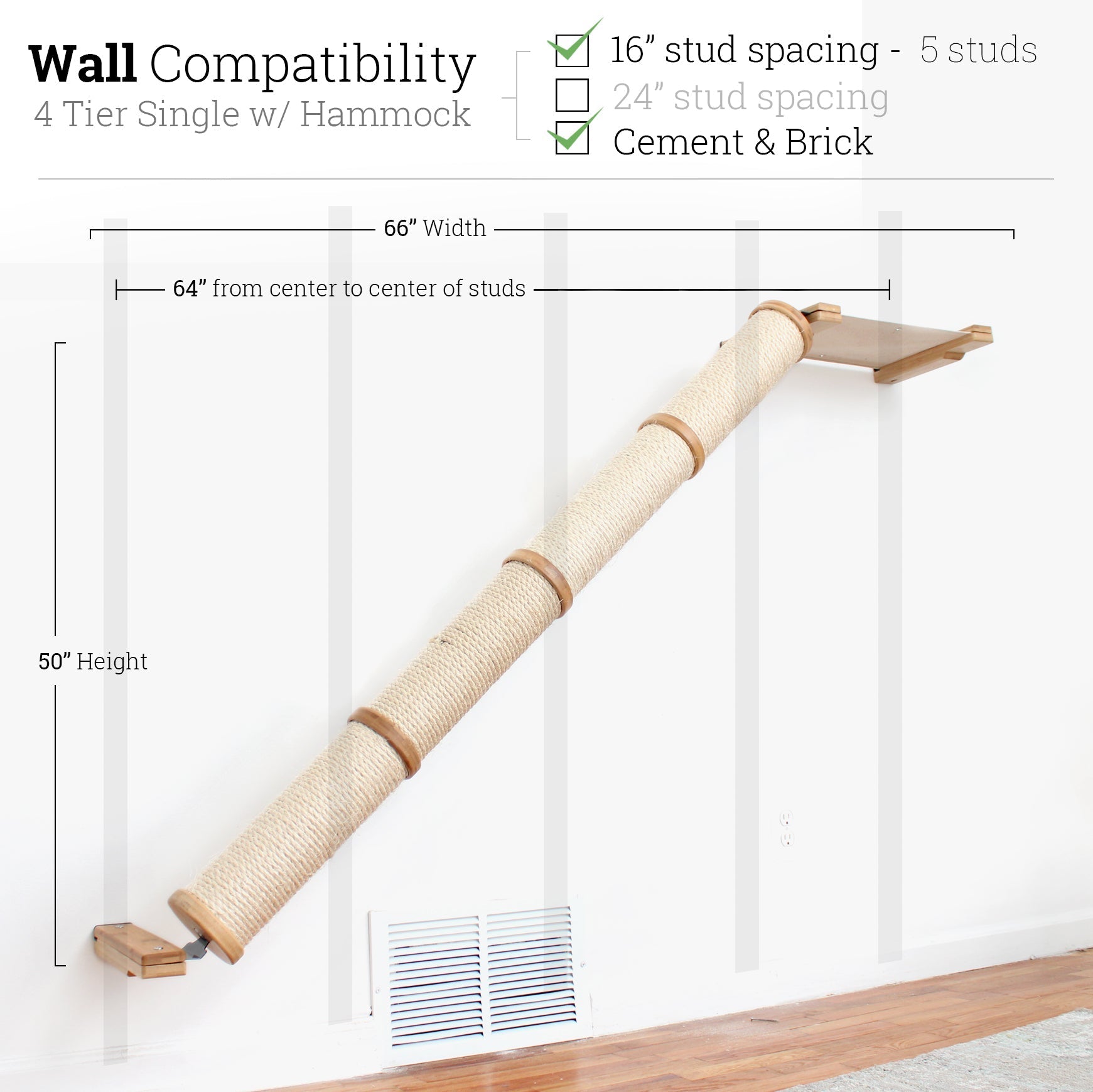 Slanted Cat Scratcher for Wall by Catastrophic Creations