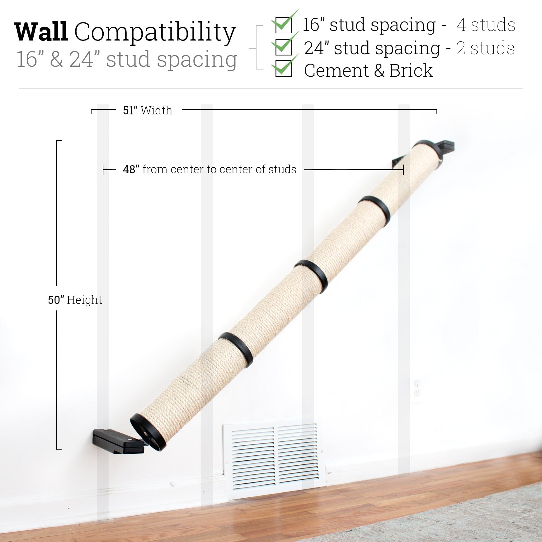 Slanted Cat Scratcher for Wall by Catastrophic Creations