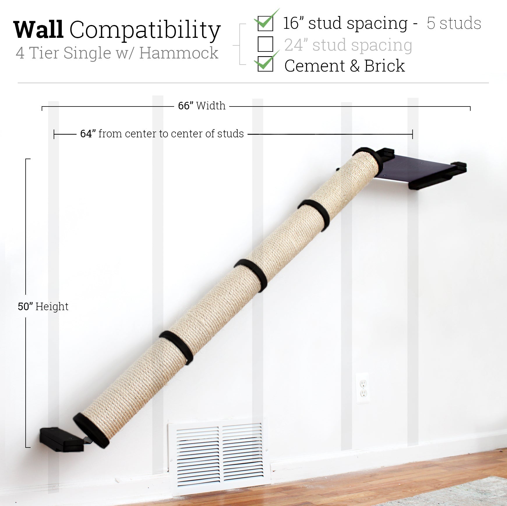 Slanted Cat Scratcher for Wall by Catastrophic Creations