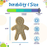 Gingerbread Man Nylon Dog Chew Toy | USA Made | SodaPup