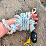 Light Blue Boho Chic Style Rope Leash