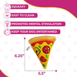Squeaky Pizza Dog Toys