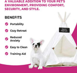 White Pet Teepee Dog Bed