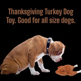 Thanksgiving Squeaky Plush Turkey Dog Toy