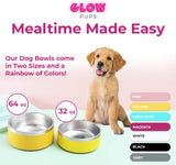Sunshine Yellow Stainless Steel Dog Bowl