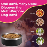 Sunshine Yellow Stainless Steel Dog Bowl
