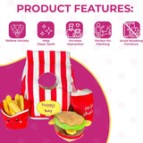 Doggy Bag with Fast Food Dog Toys