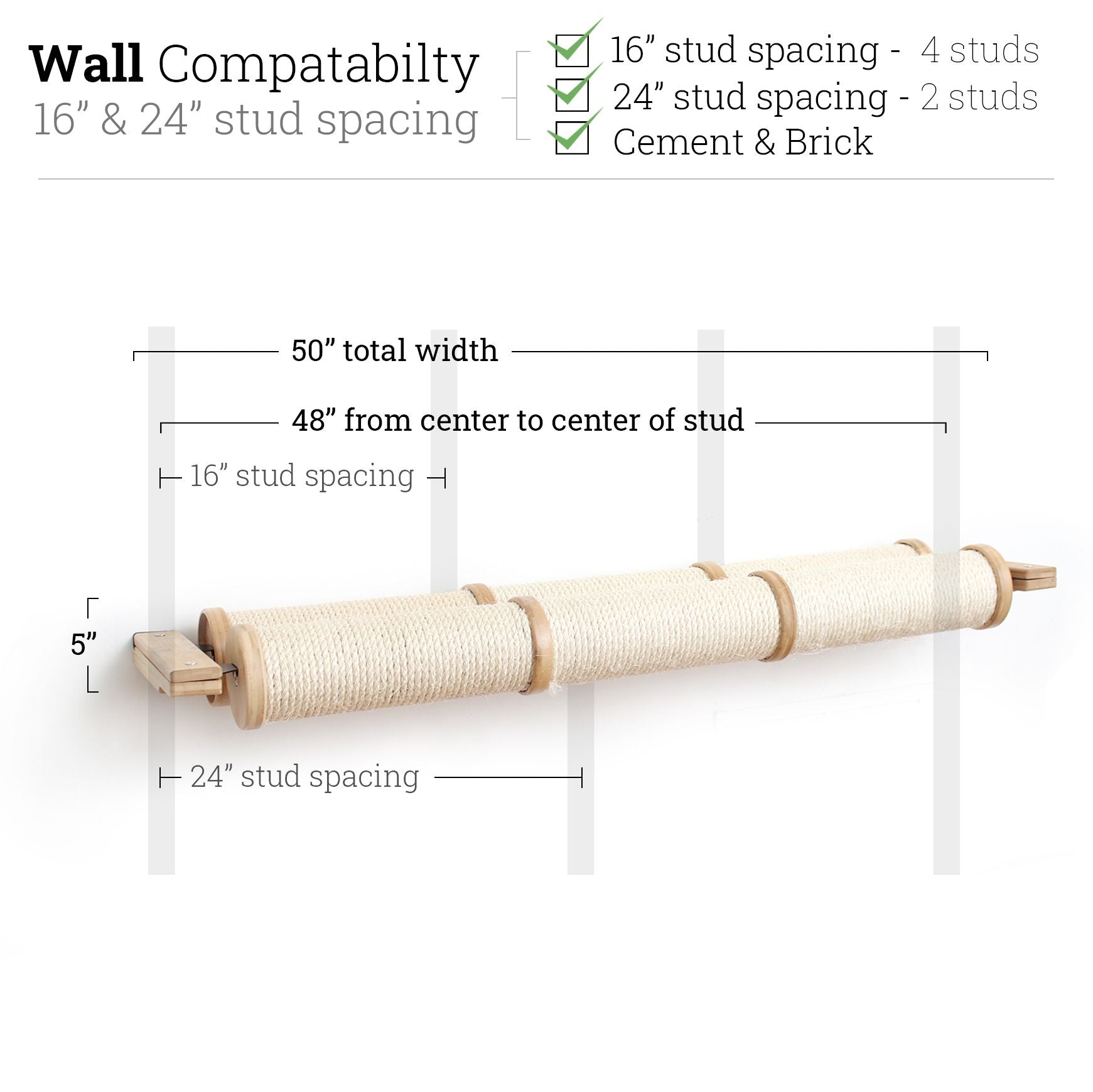 Horizontal Scratching Post for Cats by Catastrophic Creations