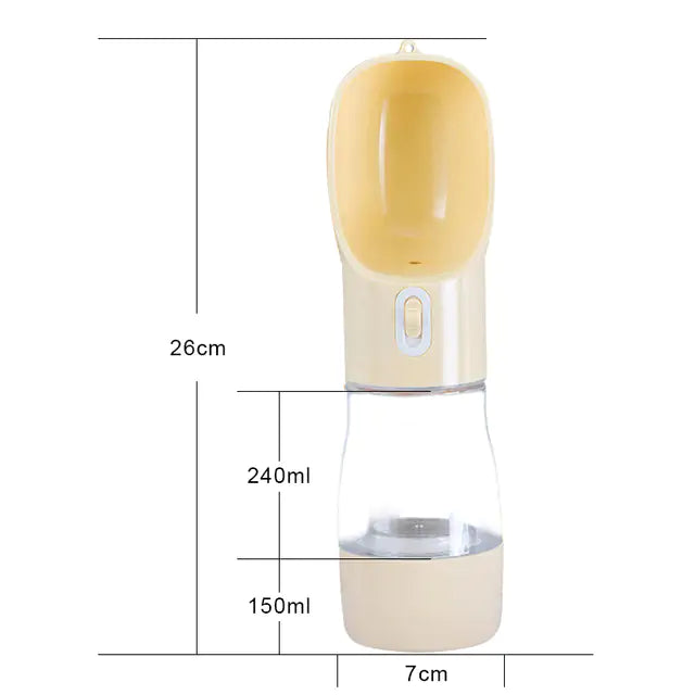 Pet Dog Water Bottle FeederKeep Your Pup Hydrated on the Go with the Pet Dog Water Bottle Feeder!

Description: If you're always on the go with your furry friend, the Pet Dog Water Bottle FeedPet Dog Water Bottle Feeder