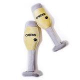 Champagne Glass Dog Toy - Party Pack