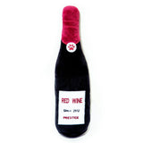 Pawty Pups Plush Red Wine Dog Toy with Squeaker