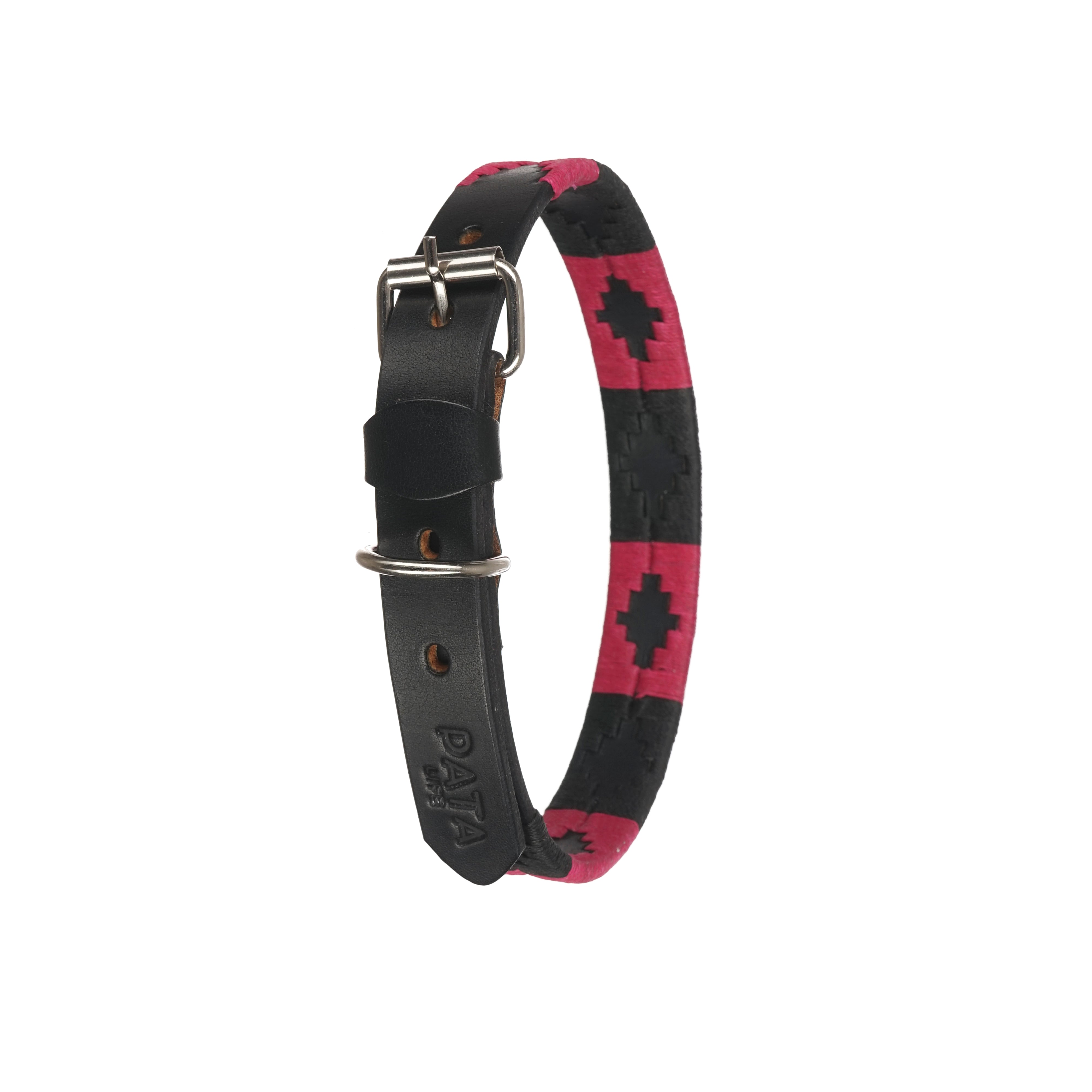 Black and Pink Dog Collar