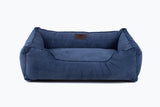Fancy Corduroy Sleeper Dog Bed - Denim Color