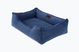Fancy Corduroy Sleeper Dog Bed - Denim Color