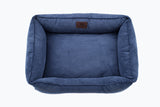 Fancy Corduroy Sleeper Dog Bed - Denim Color