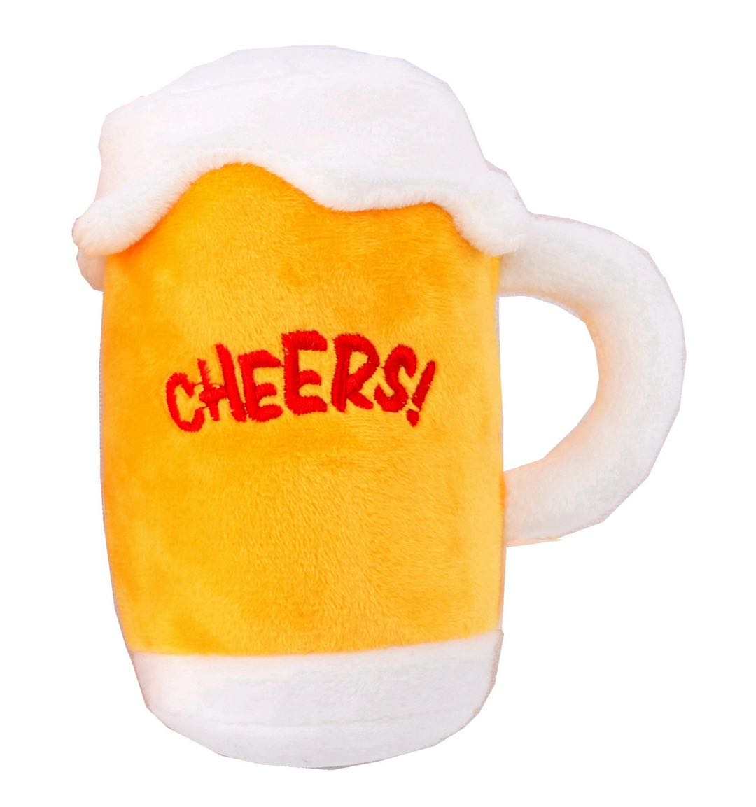 Pawty Pups Plush Beer Glass Dog Toy