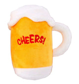 Pawty Pups Plush Beer Glass Dog Toy