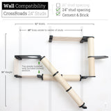 The Crossroads - Cat Wall Scratcher - Tree with Ramp by Catastrophic Creations