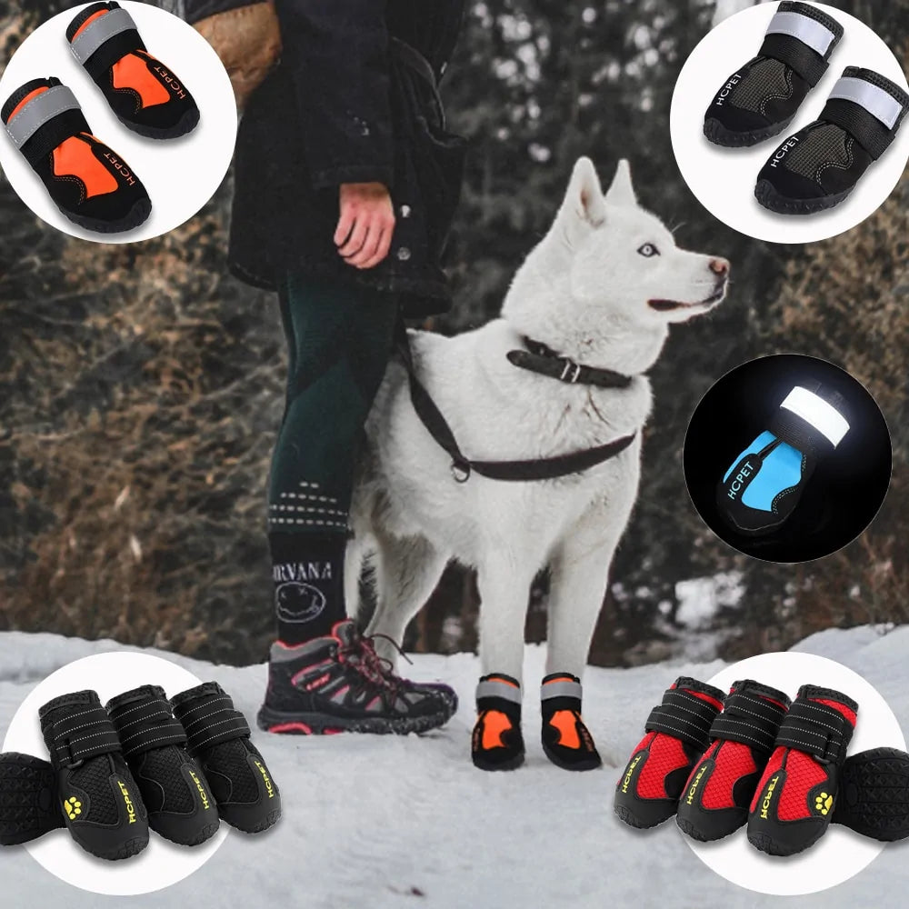 Waterproof Reflective Dog BootsSpecifications:
Type: Dog BootsMaterial: 100% CottonWaterproof Reflective Dog Boots