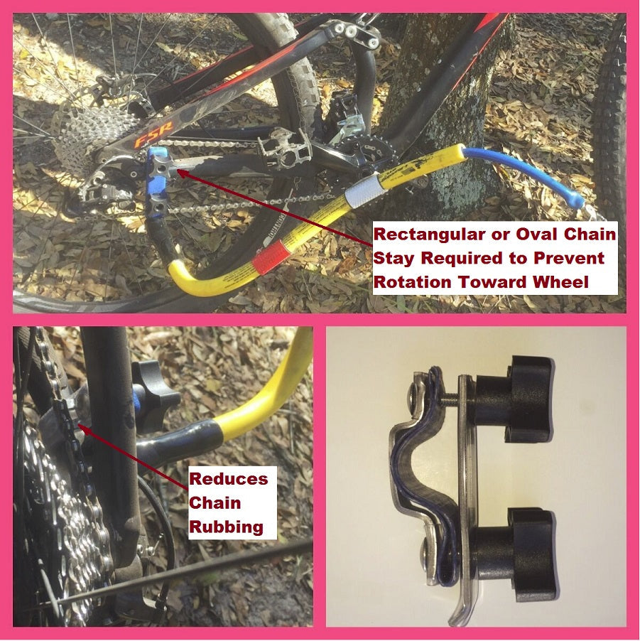 Bike Tow Leash Chain Stay Clamp Package