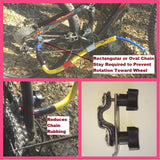 Bike Tow Leash Chain Stay Clamp Package