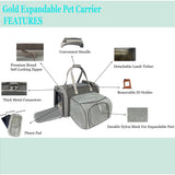 Mr. Peanut's Gold Series Big Apple XL Size Airline Compliant Expandable Pet Carrier