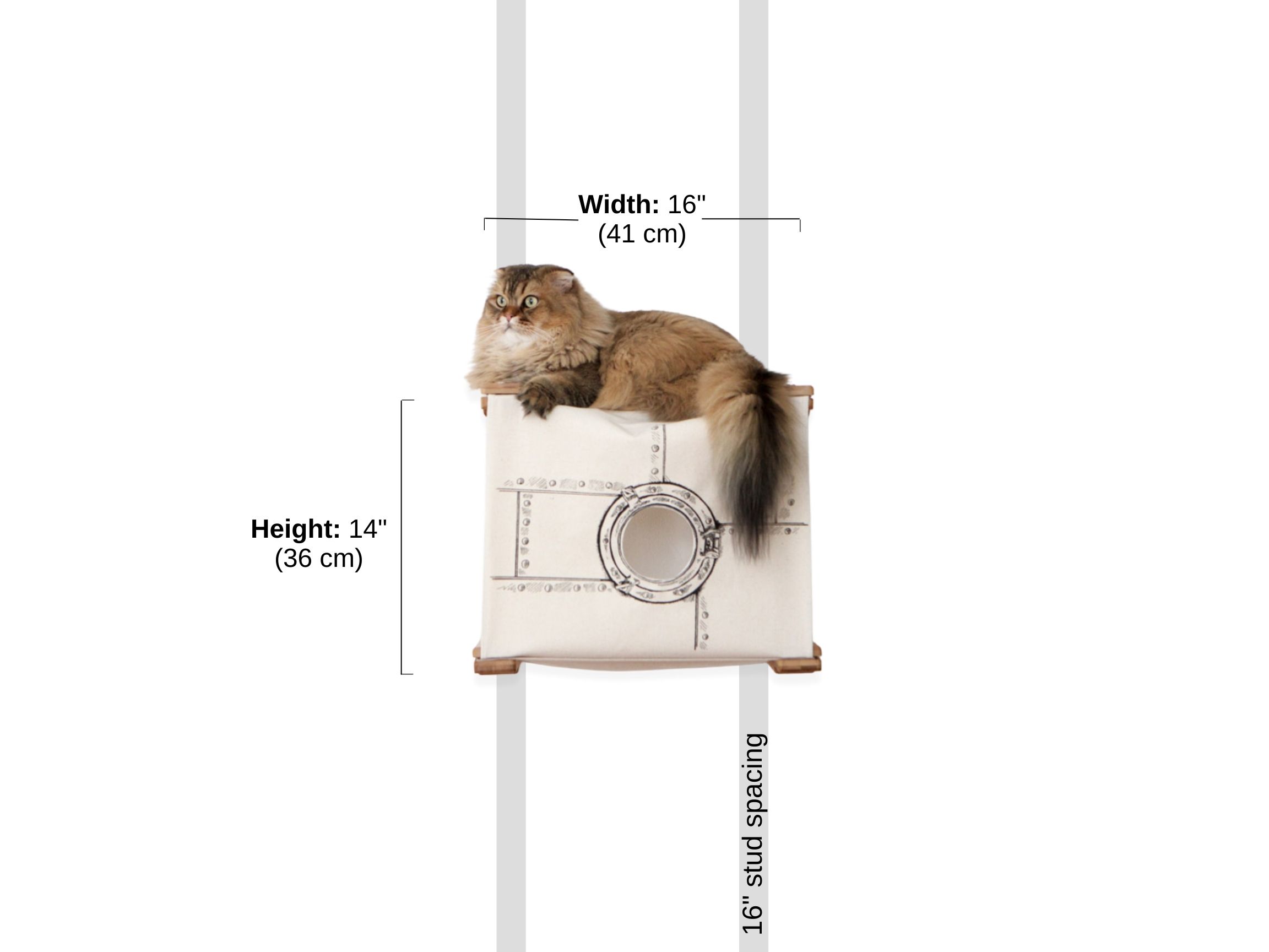 Enclosed Cat Bed - Cat Wall Cubby by Catastrophic Creations