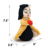 Dog Toy Squeaker Plush - One Hundred and One Dalmatians  Villain Cruella de Vil Full Body Standing Pose