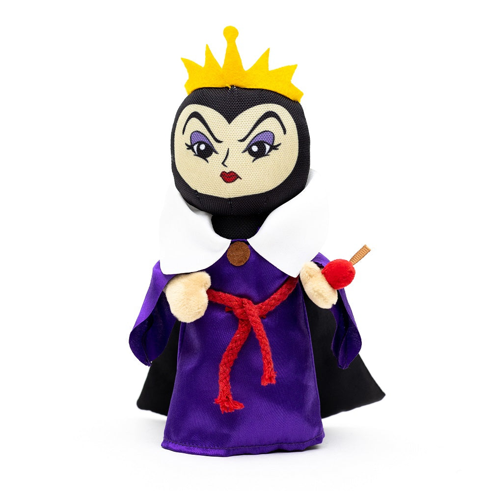 Dog Toy Squeaker Plush - Snow White Villain the Evil Queen with Apple Full Body Standing Pose