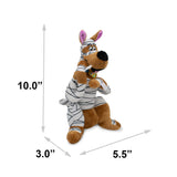 Dog Toy Squeaker Plush - Mummy Wrap Halloween Scooby-Doo Sitting Pose