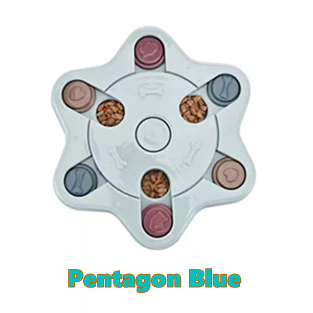 Interactive Puzzle Toy[Multi-function dog toy] This is a puzzle toy specially designed to enhance pets intelligence;different from the traditional recreational pet toys, this toy allows yInteractive Puzzle Toy