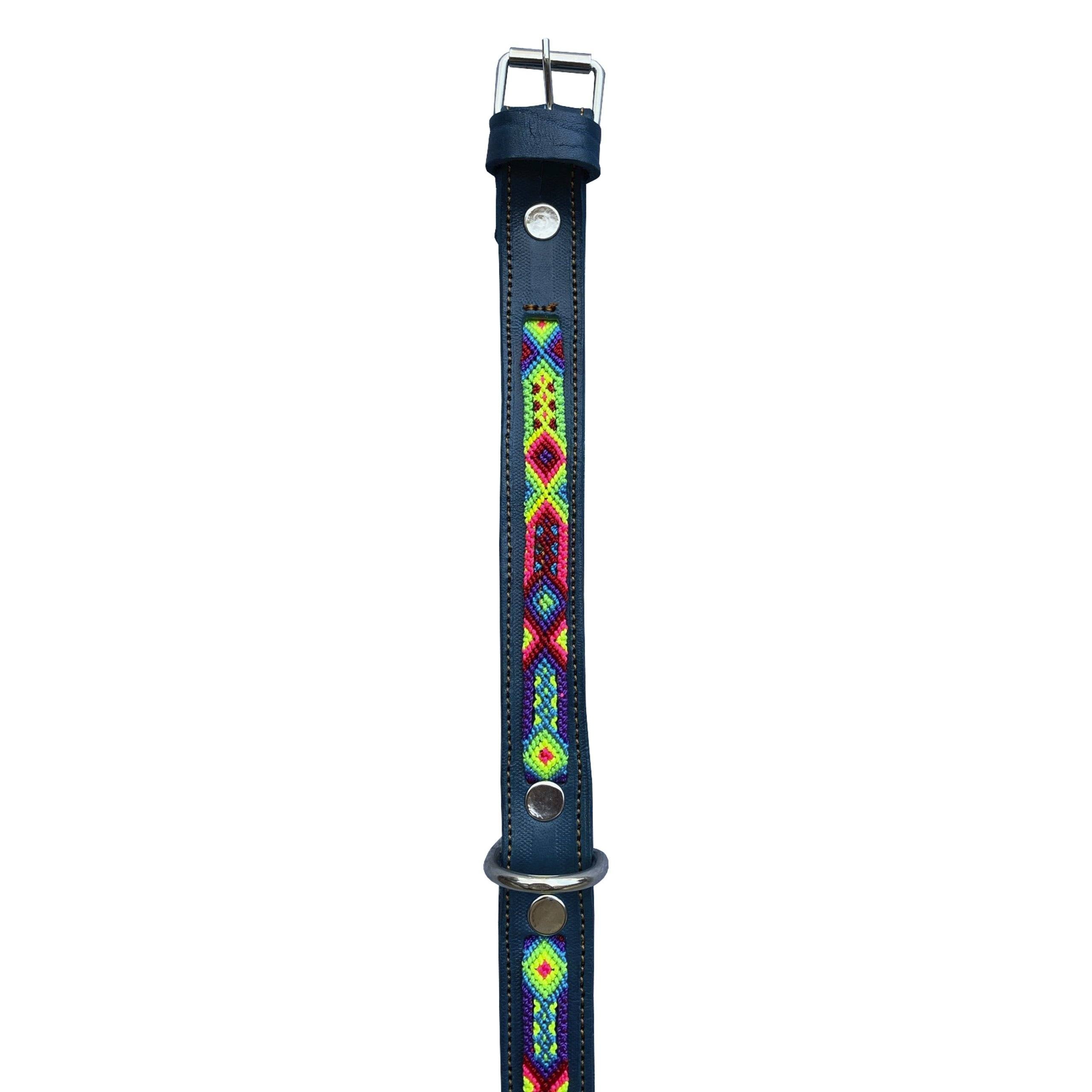 Aqua Leather Collar