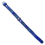 Blue Leather Collar