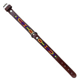 Saddle Brown Leather Collar