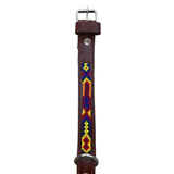 Saddle Brown Leather Collar