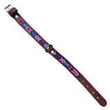 Saddle Brown Leather Collar