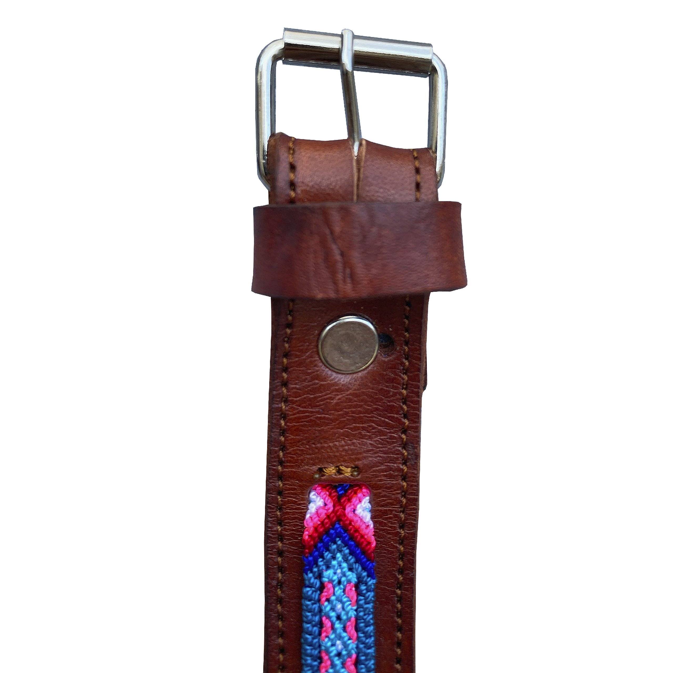 Saddle Brown Leather Collar