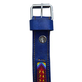 Blue Leather Collar