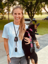 Black and Pink Dog Leash