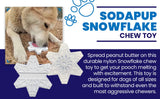 Snowflake Nylon Dog Chew & Enrichment Toy | SodaPup