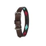 Pink and Turquoise Dog Collar