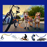 Bike Tow Leash Double Dog Package