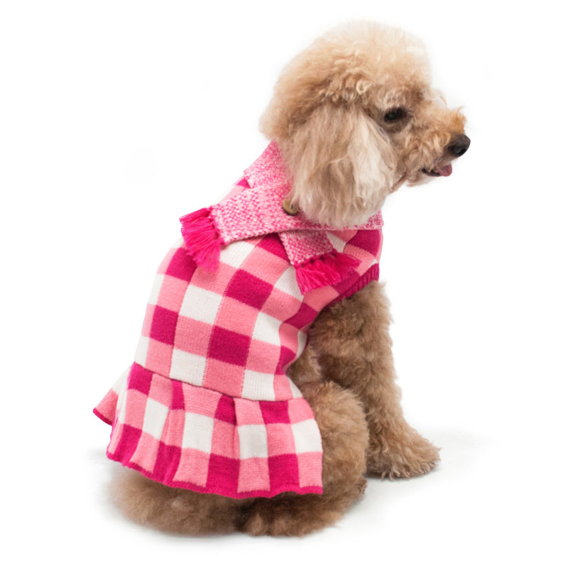 Gingham Sweater Dress