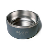 Grey Stainless Steel Dog Bowl