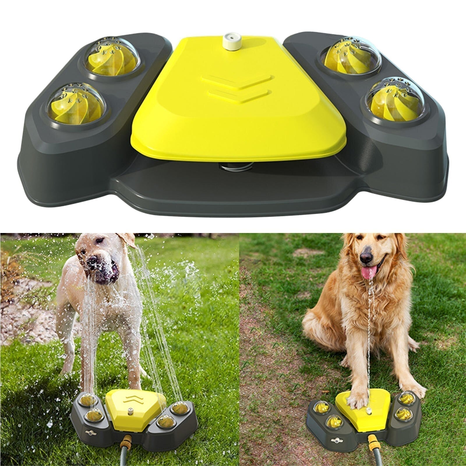 Dog Water SprinklerConvenience: Our automatic dog water dispenser can replace the traditional water feeding bowl. The smart dog presses the pedal to fetch water and keeps drinking fresDog Water Sprinkler