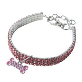 Bling Crystal Dog Collar Diamond Puppy Pet Shiny Full Rhinestone Neckl【Bling Pet Collar Set】This fabulous pet collar is adorned with glistening rhinestones and a metal crystal pendant. It's ideal for special occasions, whether you're dBling Crystal Dog Collar Diamond Puppy Pet Shiny Full Rhinestone Necklace Collar Collars