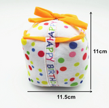 Squeaky Birthday Present Plush Dog Toy
